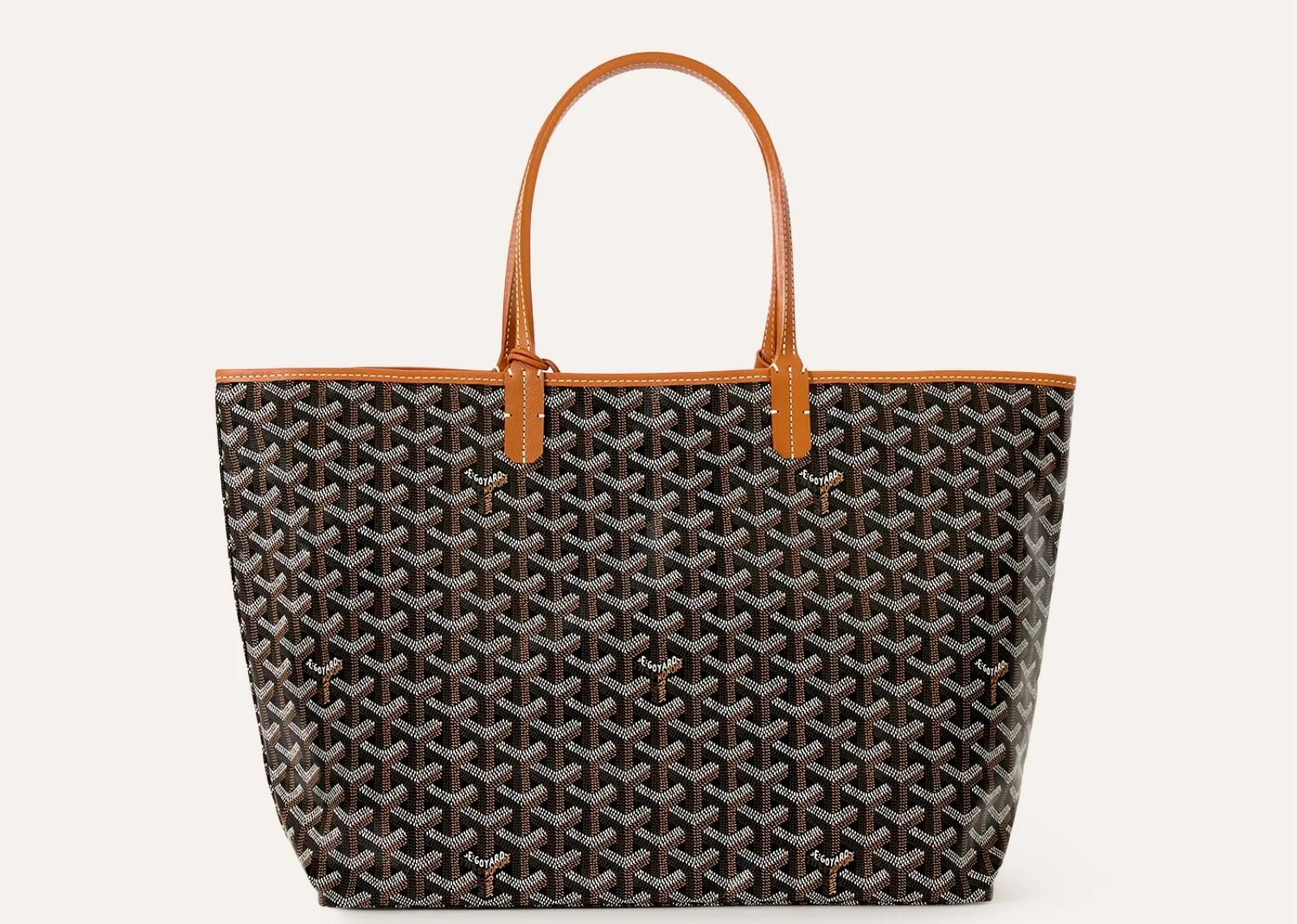 Goyard Saint Louis PM Bag Black & Tan - görsel 3
