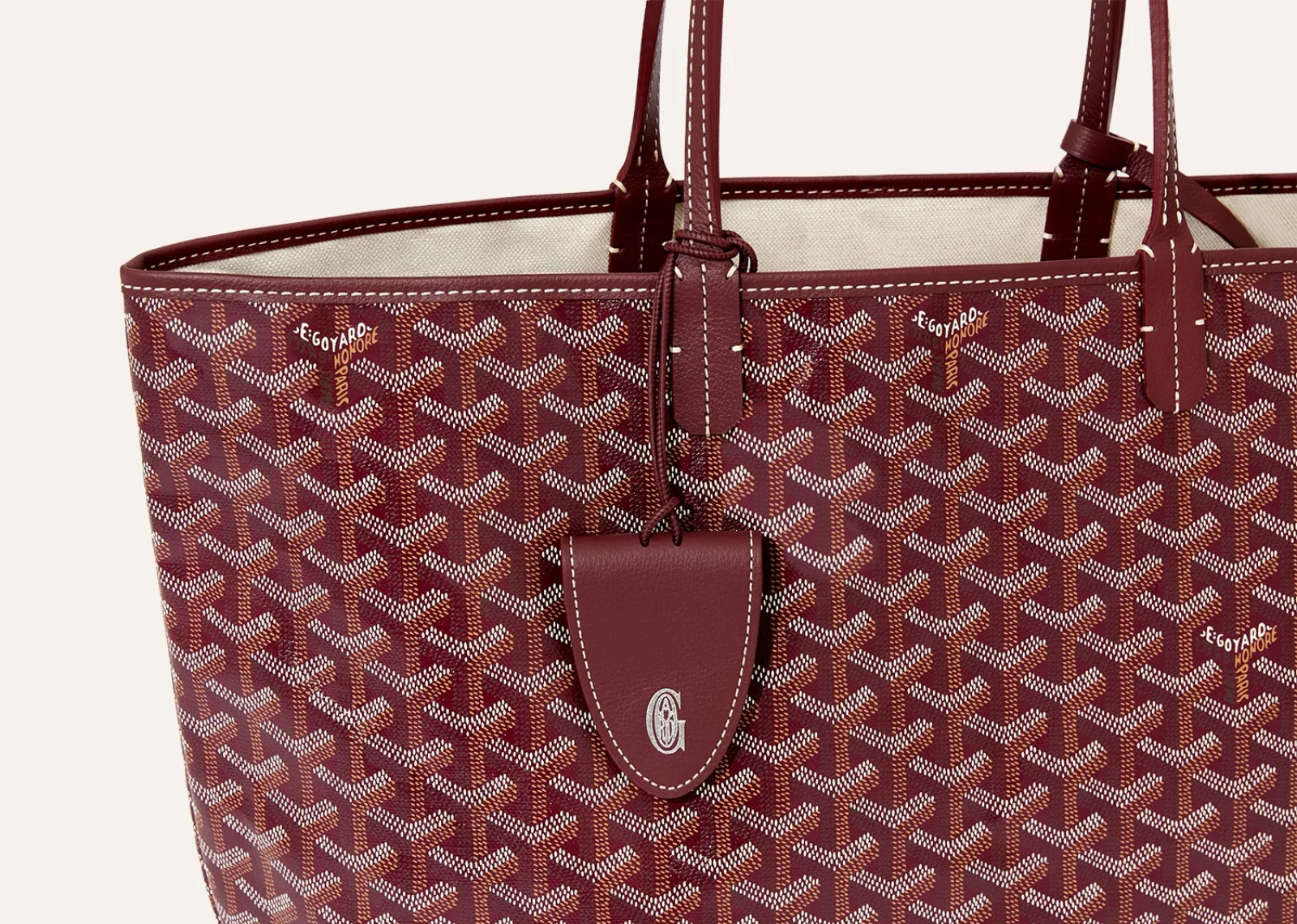 Goyard Saint Louis PM Bag Burgundy - görsel 4
