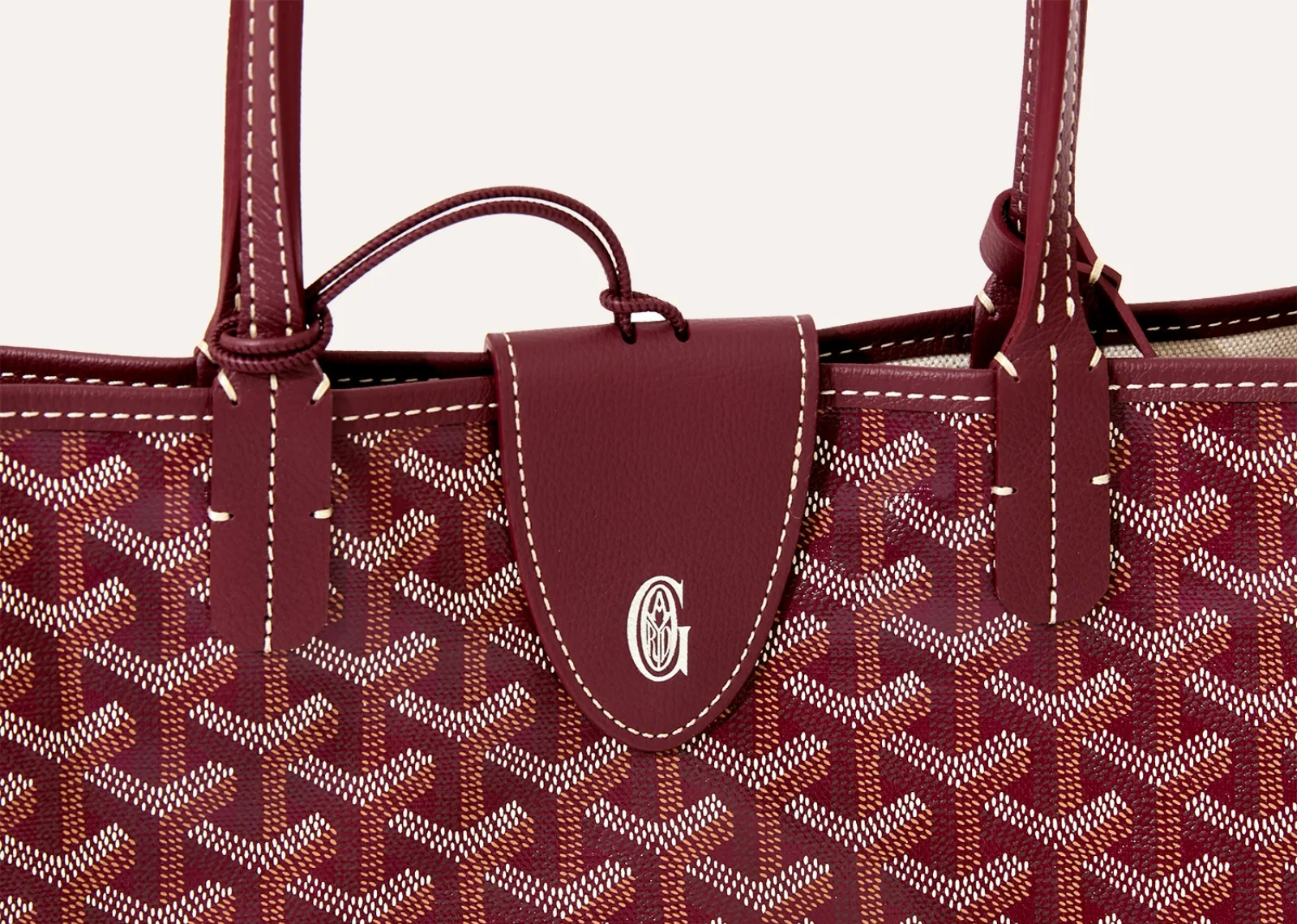 Goyard Saint Louis PM Bag Burgundy - görsel 5