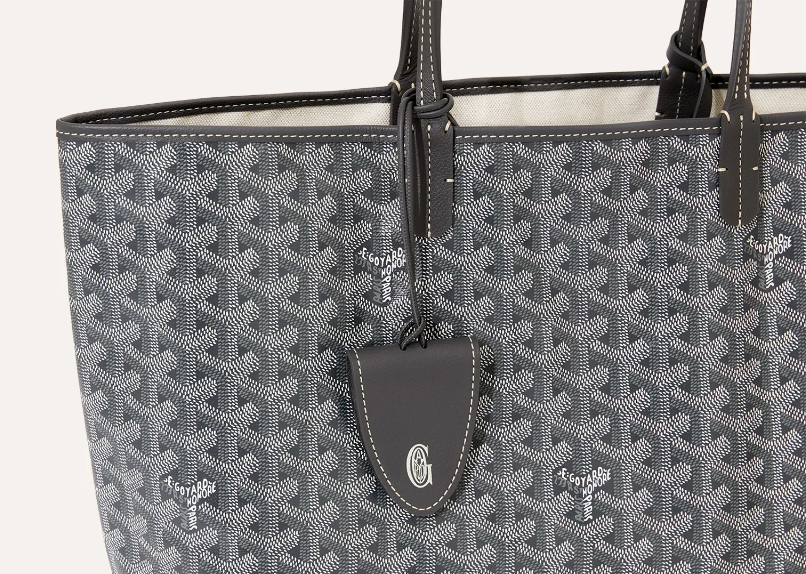 Goyard Saint Louis PM Bag Grey - görsel 5