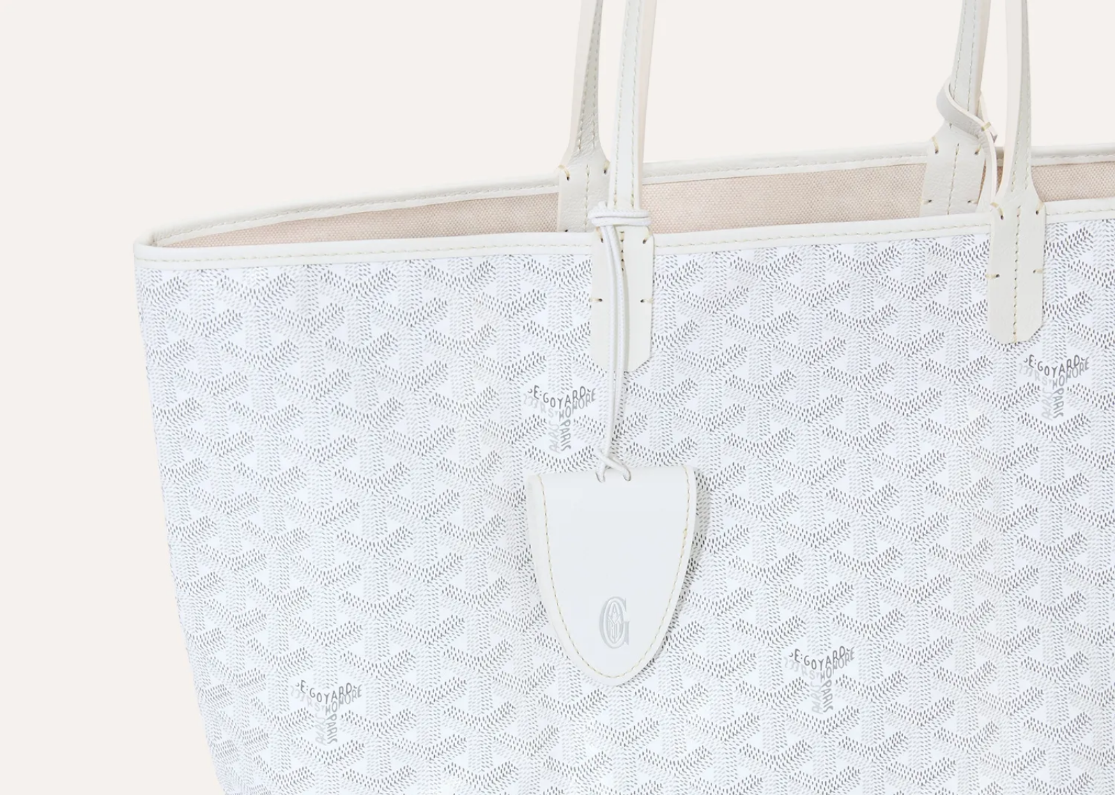 Goyard Saint Louis PM Bag White - görsel 4