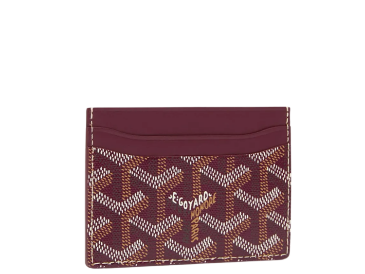 Goyard Saint-Sulpice Card Wallet Burgundy