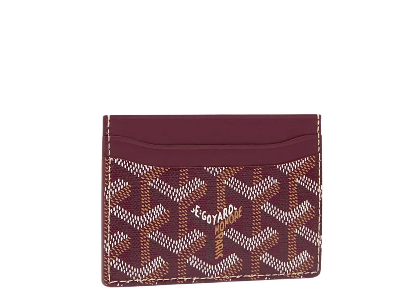Goyard Saint-Sulpice Card Wallet Burgundy