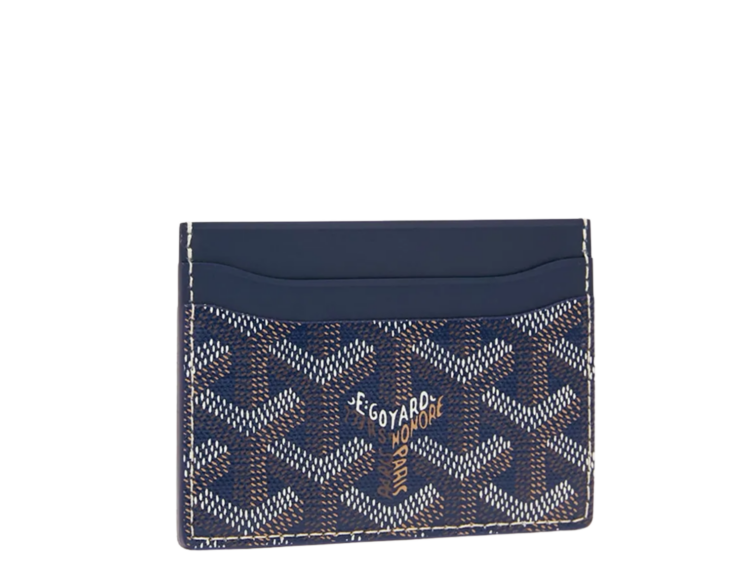 Goyard Saint-Sulpice Card Wallet Navy Blue