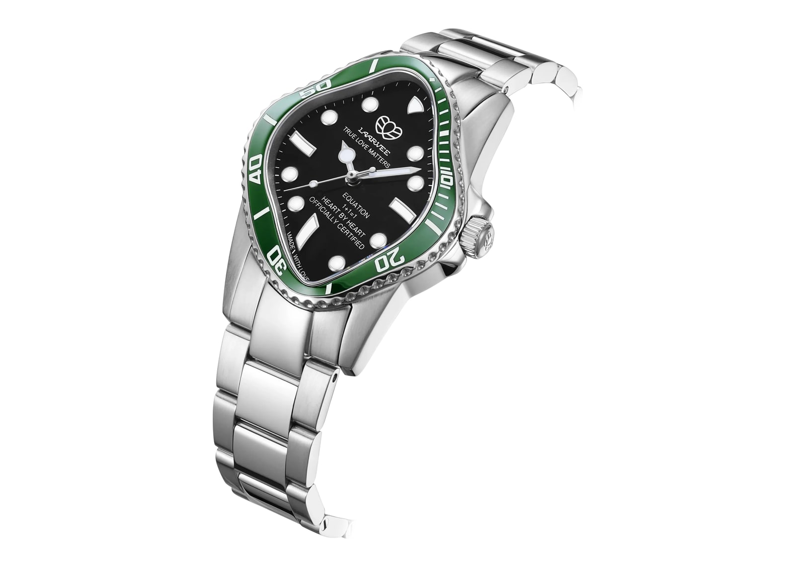 Laarvee Ceramic Bezel Steel Blue & Green - görsel 2