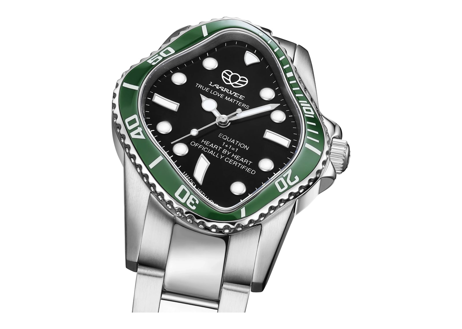 Laarvee Ceramic Bezel Steel Blue & Green - görsel 5