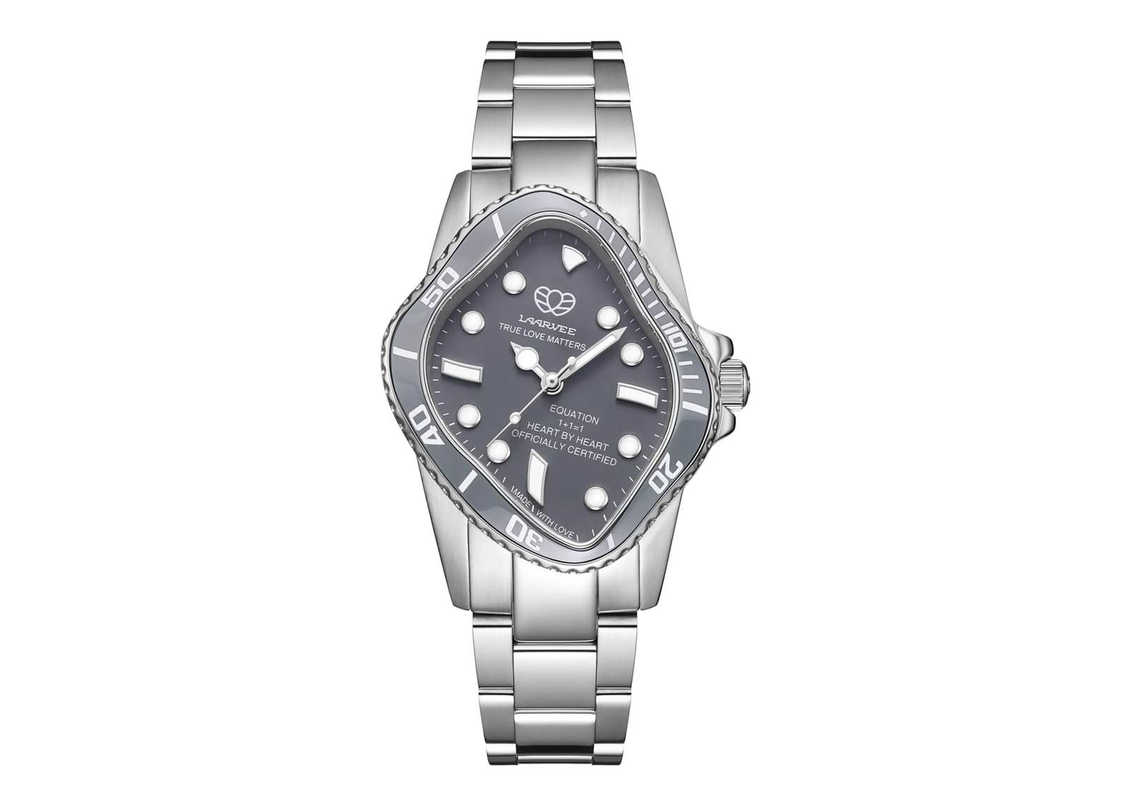 Laarvee Ceramic Bezel Steel Grey & Black