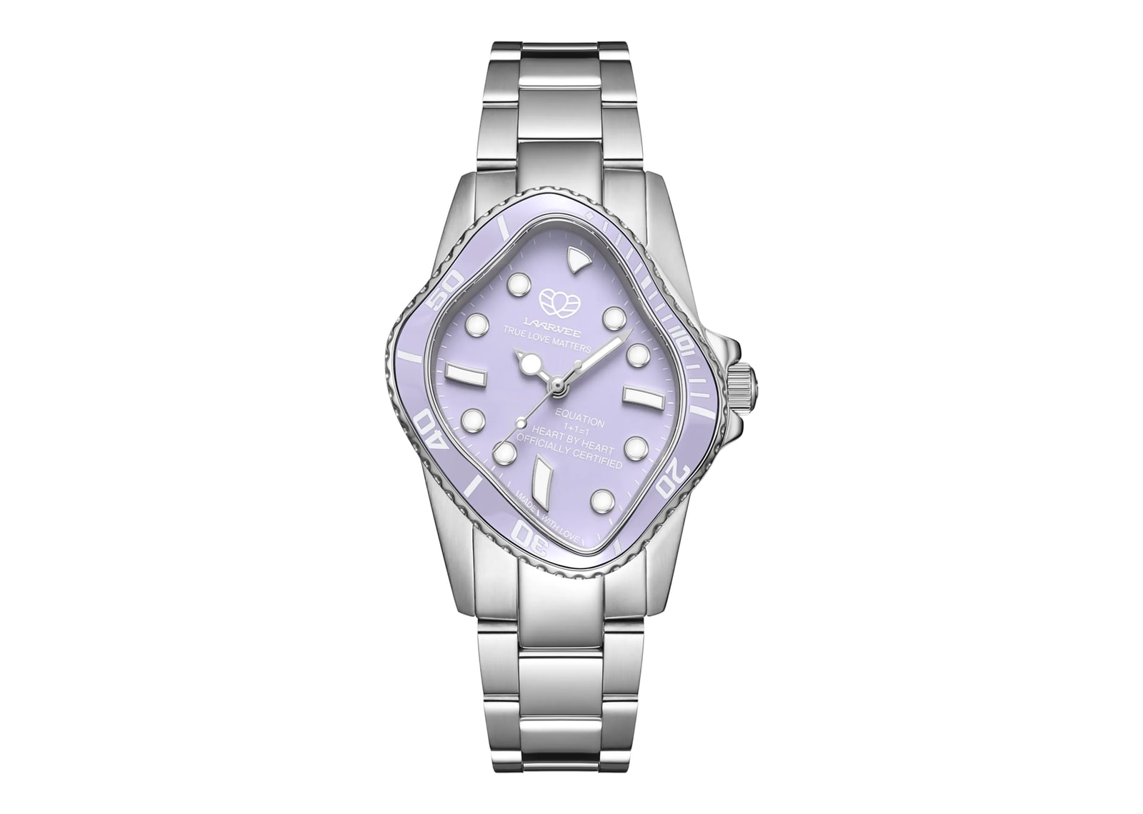 Laarvee Ceramic Bezel Steel Lilac & Lilac