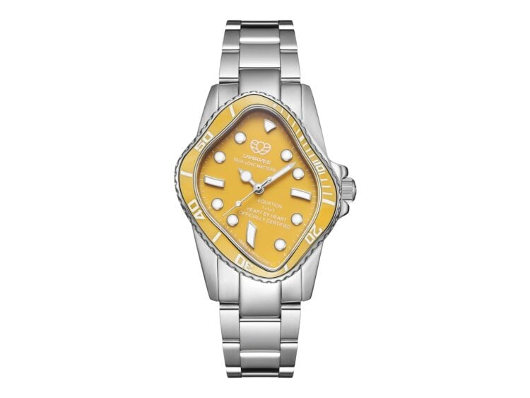 Laarvee Ceramic Bezel Steel Yellow & Yellow