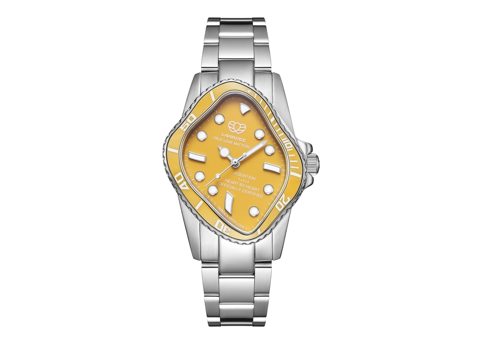 Laarvee Ceramic Bezel Steel Yellow & Yellow