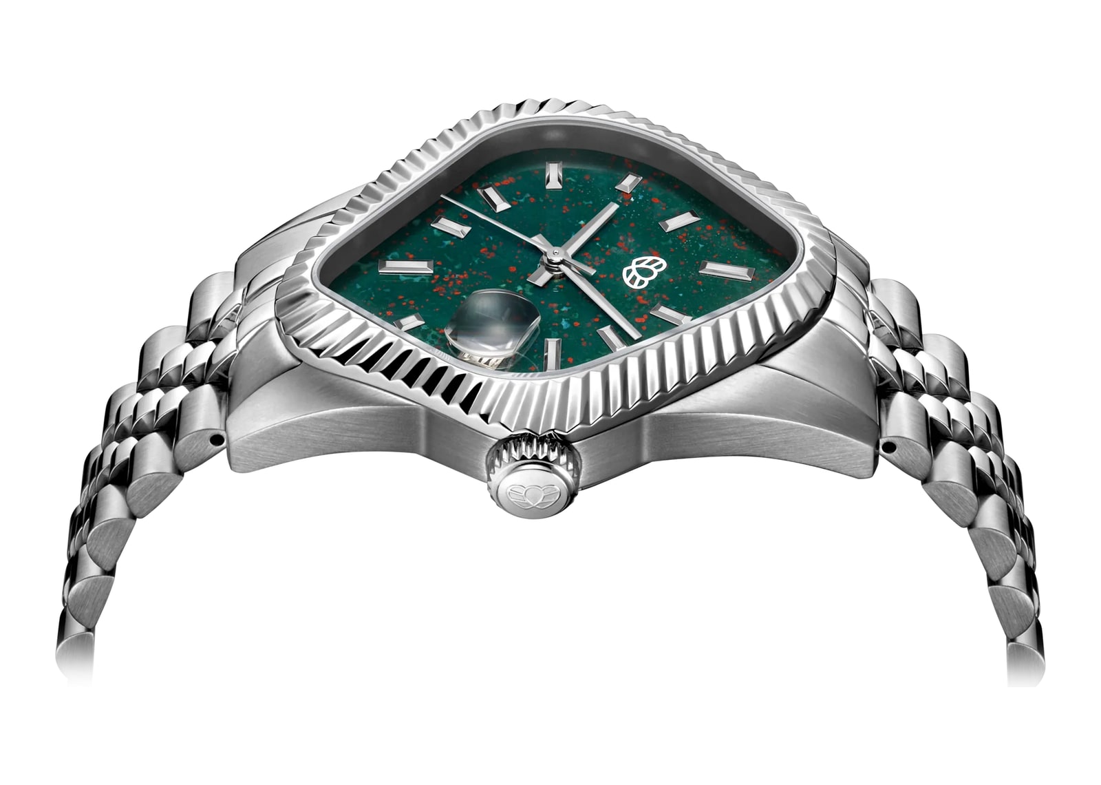 Laarvee Fluted Bezel Steel Bloodstone - görsel 3