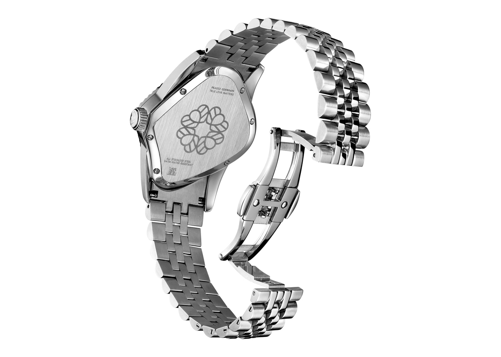 Laarvee Fluted Bezel Steel Dalmatian Stone - görsel 5