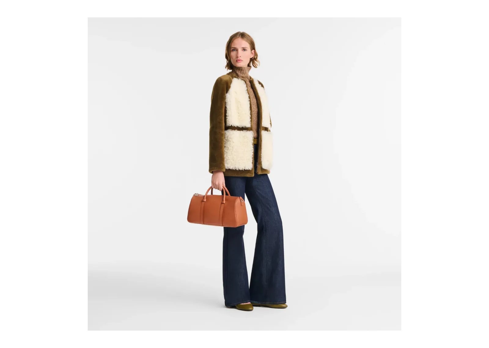 Longchamp Daylong L Handbag Cognac - görsel 4