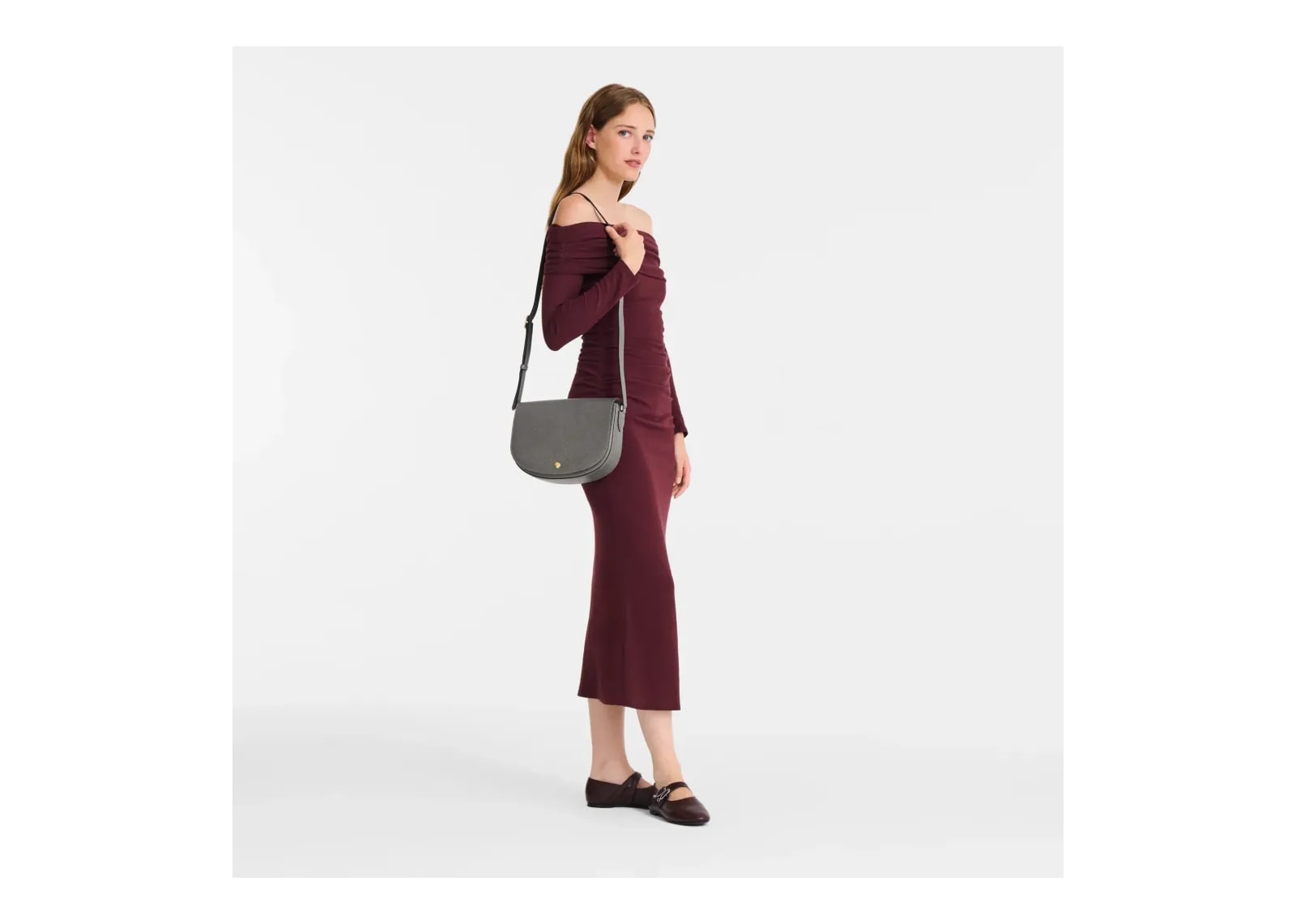 Longchamp Épure M Crossbody Bag Turtledove - görsel 6