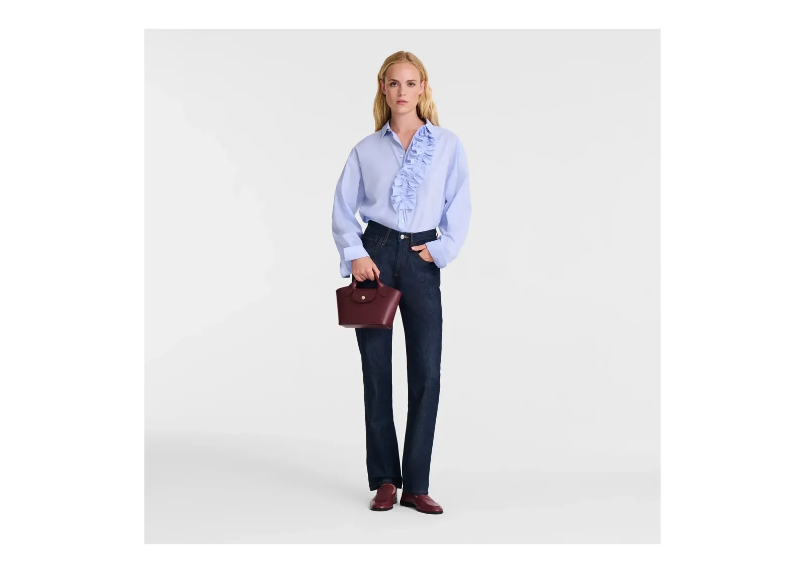 Longchamp Épure XS Tote Bag Burgundy - görsel 6