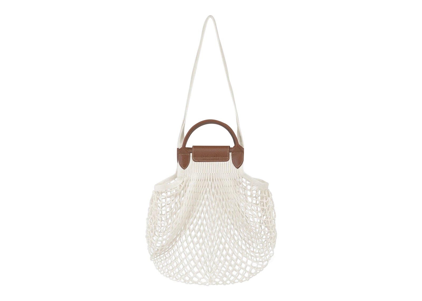 Longchamp Le Pliage Filet L Mesh Bag Ecru - görsel 3