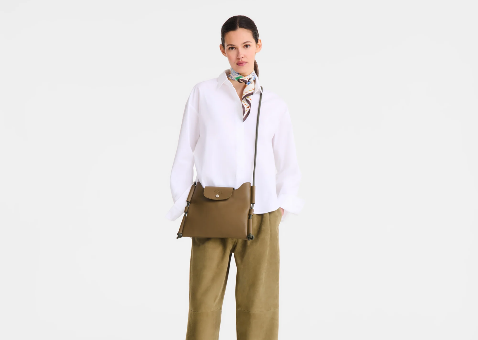 Longchamp Le Pliage Xtra Small Crossbody Bag Olive - görsel 4