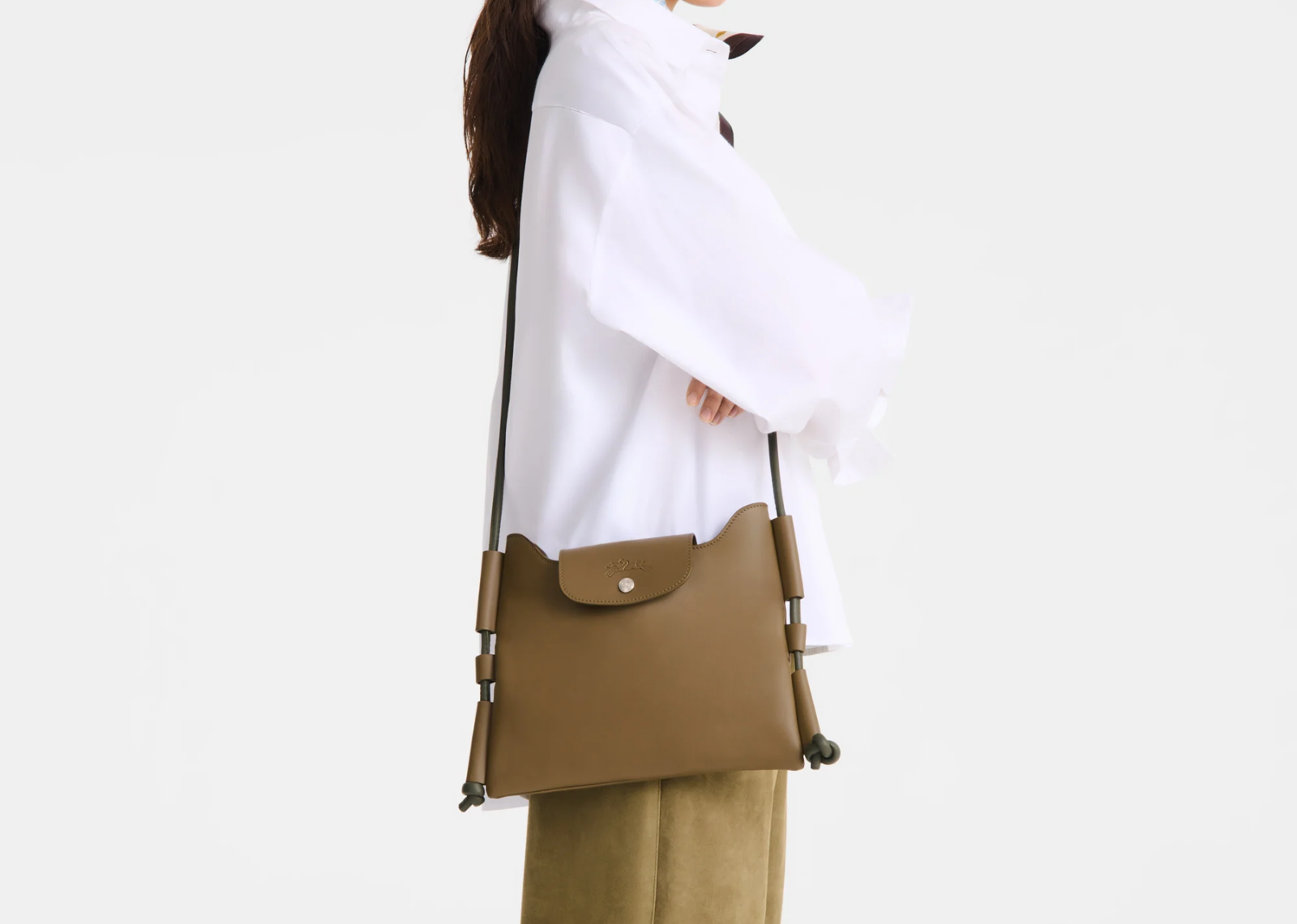 Longchamp Le Pliage Xtra Small Crossbody Bag Olive - görsel 5