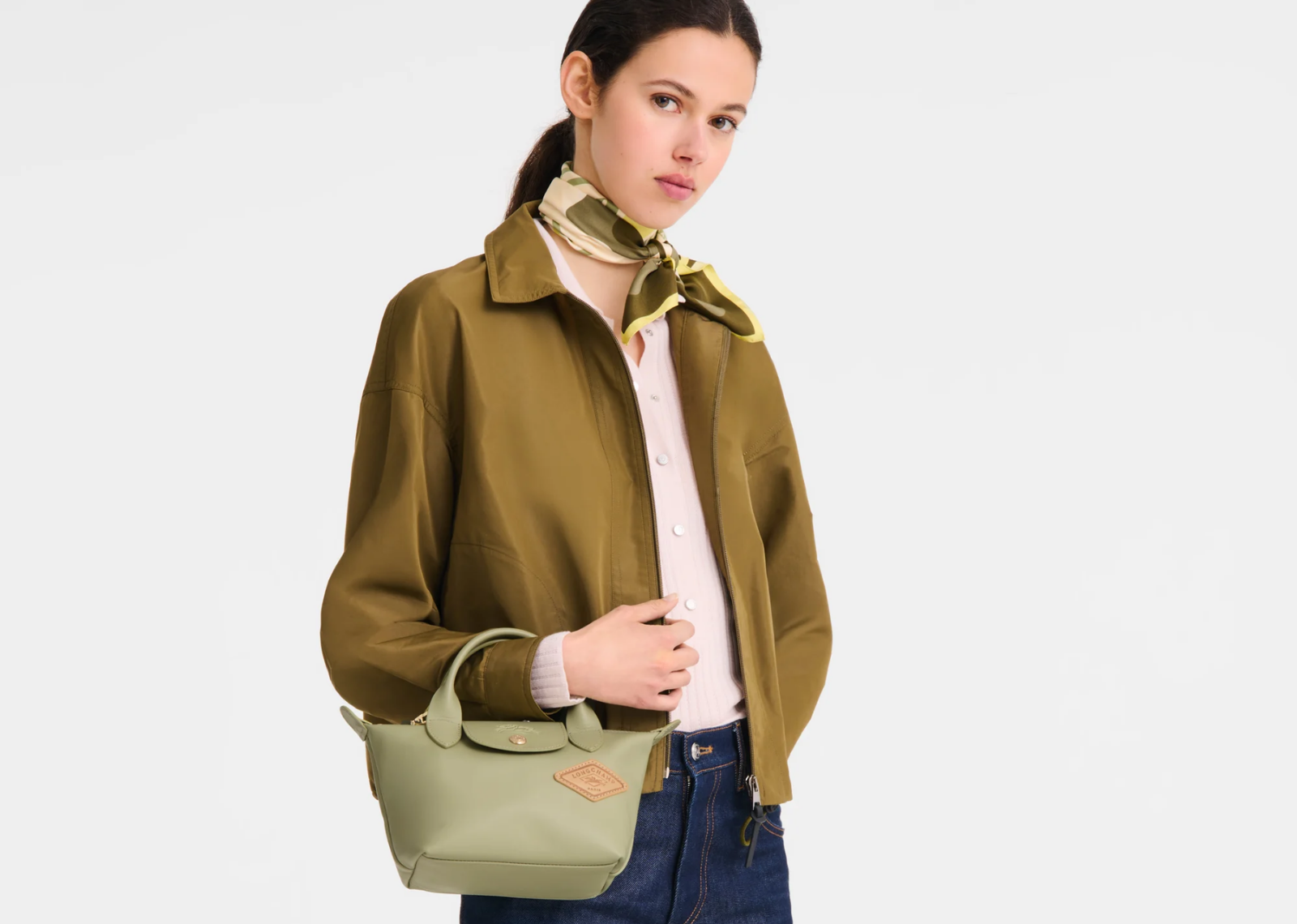 Longchamp Le Pliage Xtra XS Handbag Almond Green - görsel 5