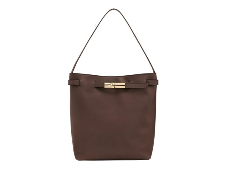 Longchamp Le Smart L Shoulder Bag Mocha