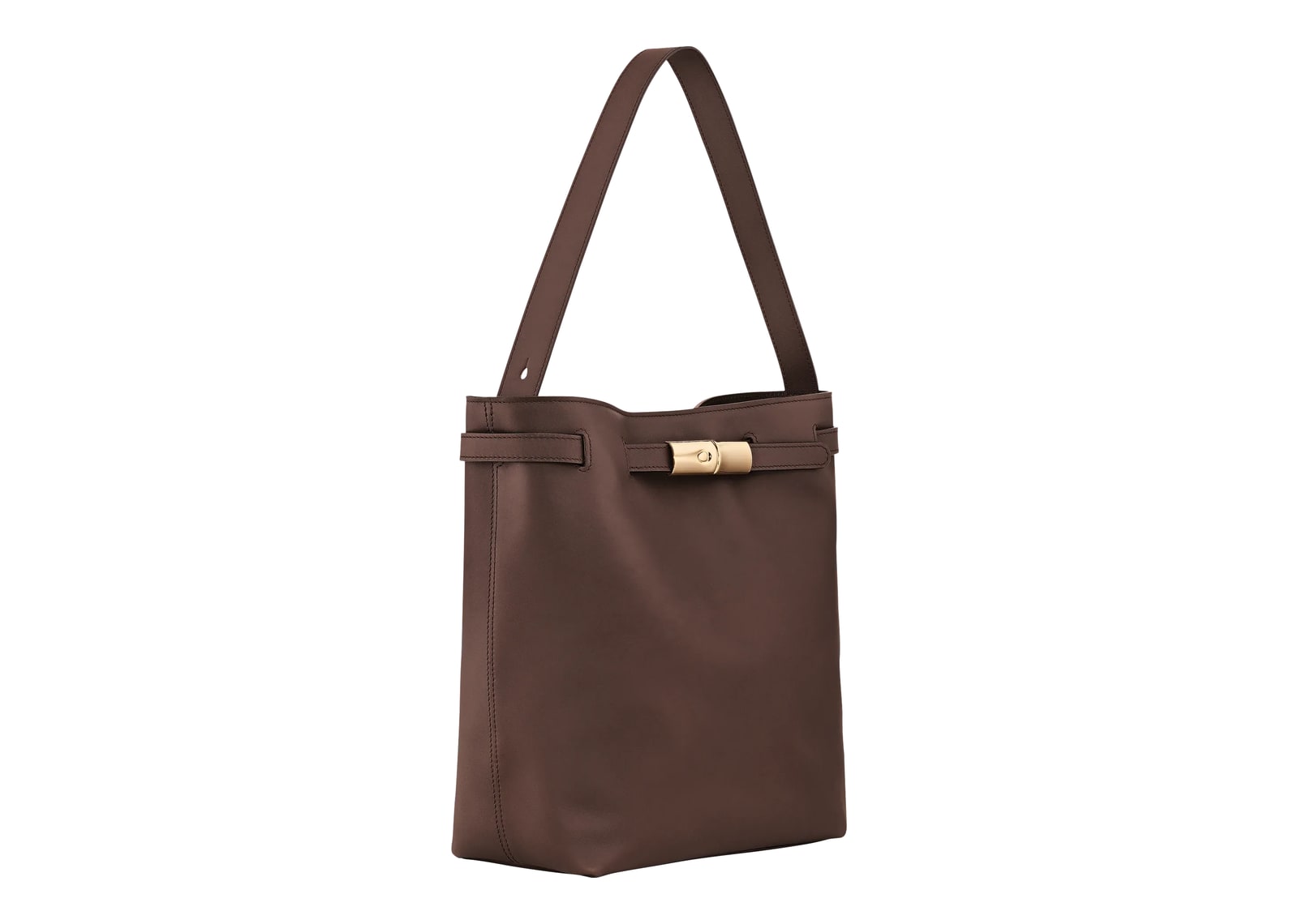 Longchamp Le Smart L Shoulder Bag Mocha - görsel 2