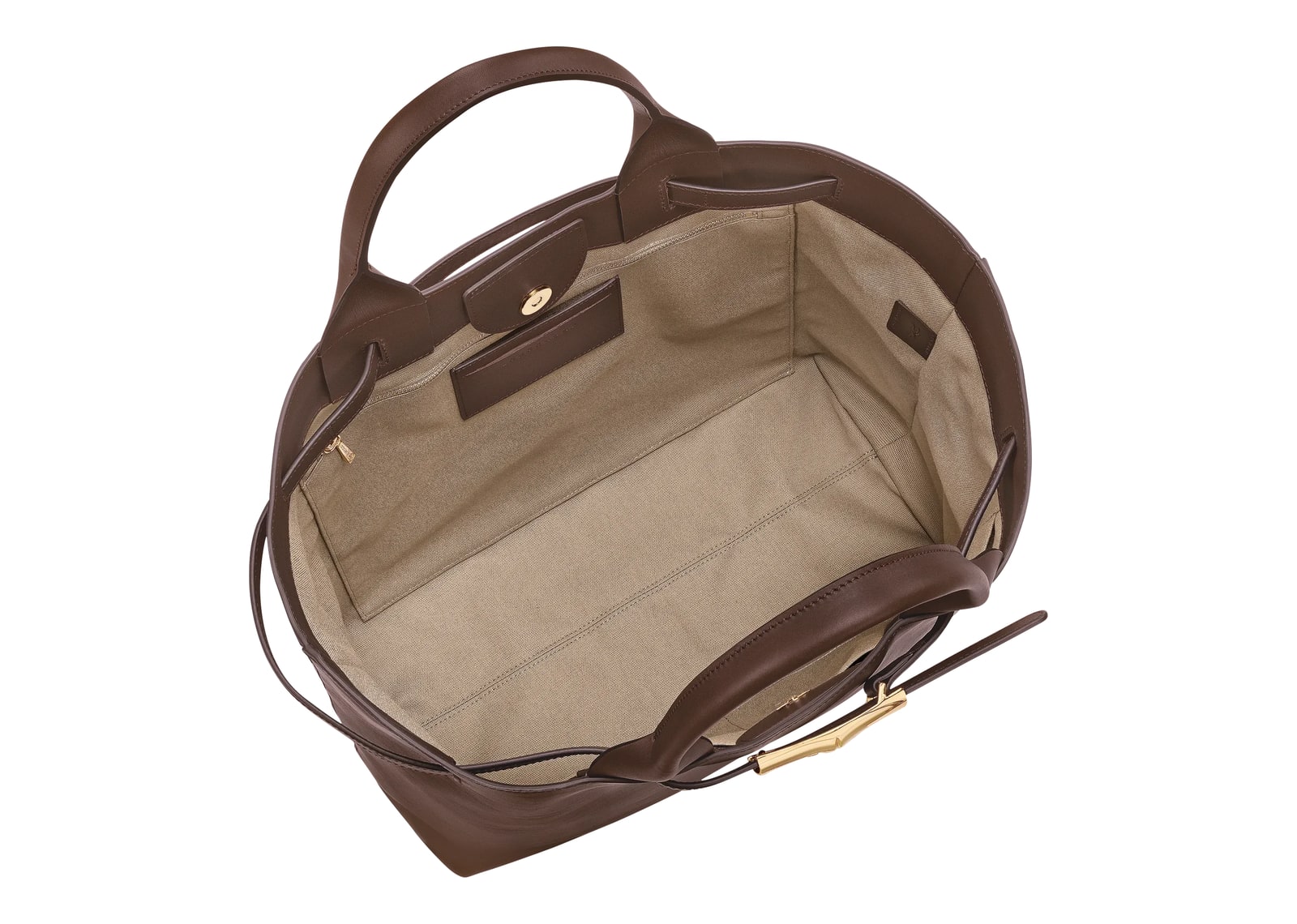 Longchamp Le Smart L Tote Bag Mocha - görsel 4