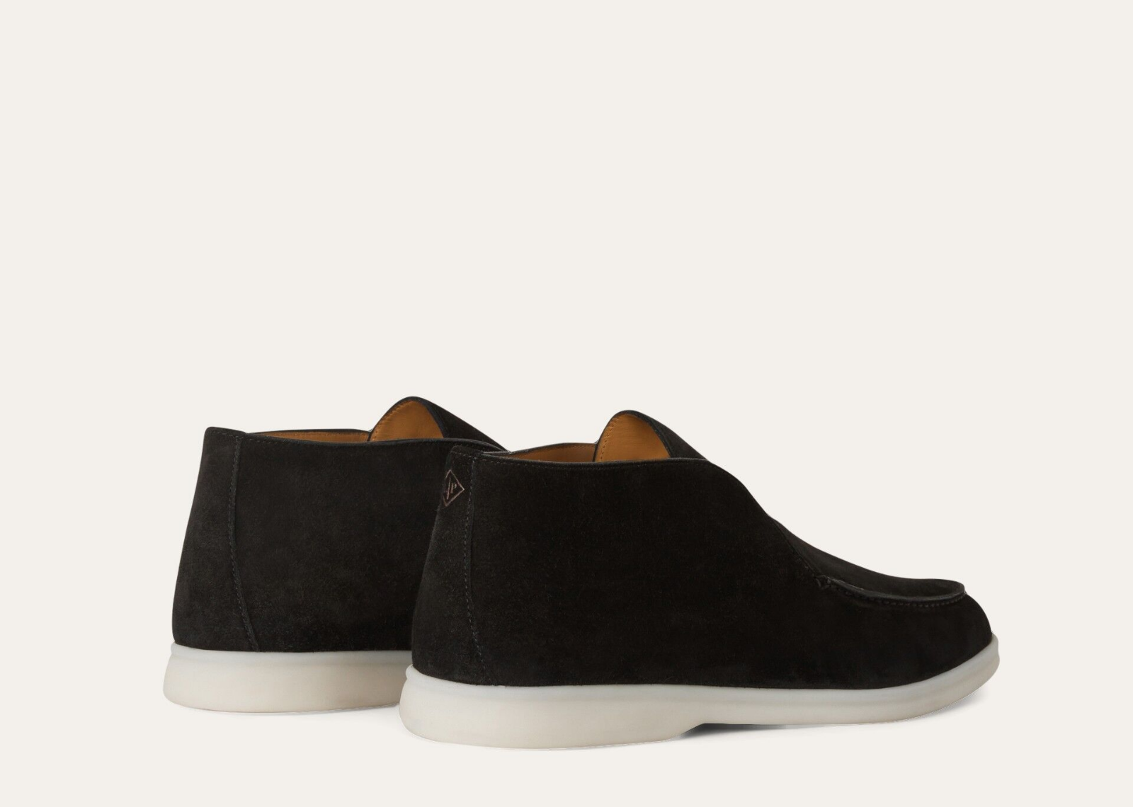 Loro Piana Open Walk Ankle Boot Suede Black - görsel 3