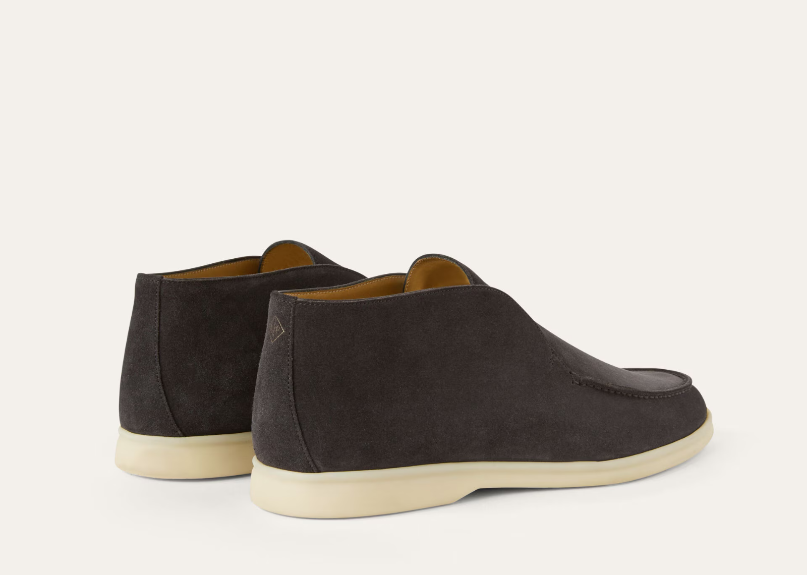 Loro Piana Open Walk Ankle Boot Suede Caviar - görsel 3