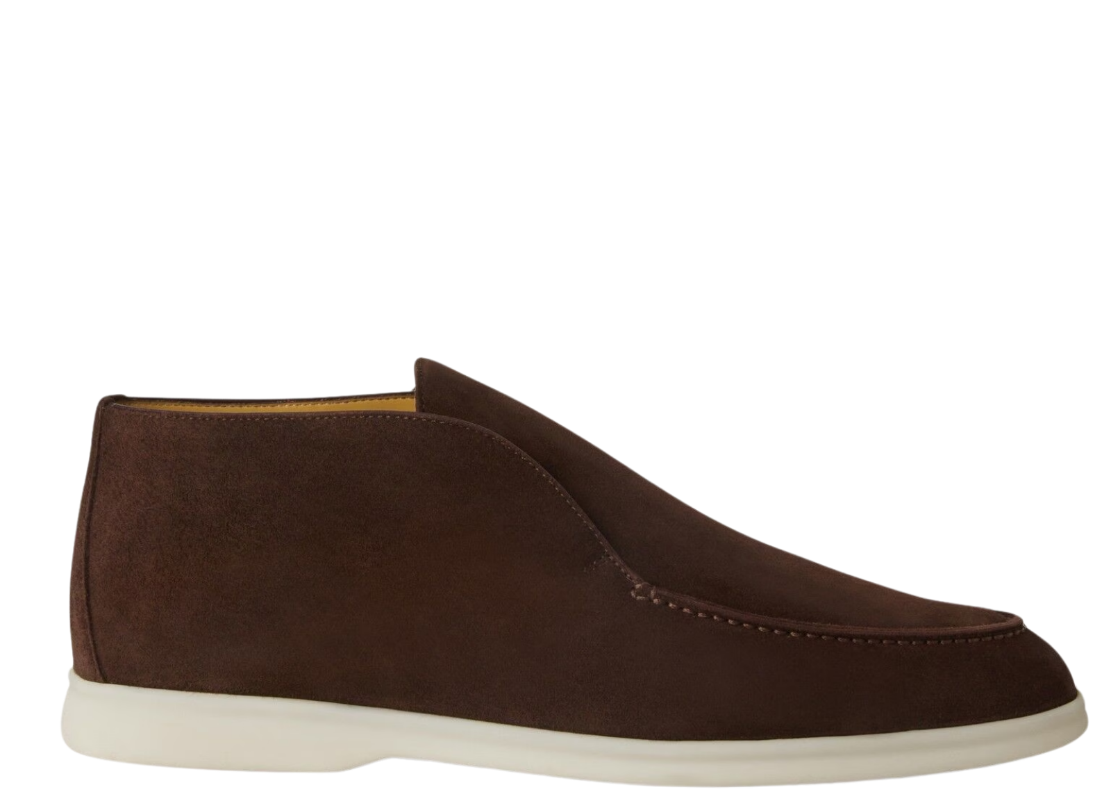 Loro Piana Open Walk Ankle Boot Suede Chocolate
