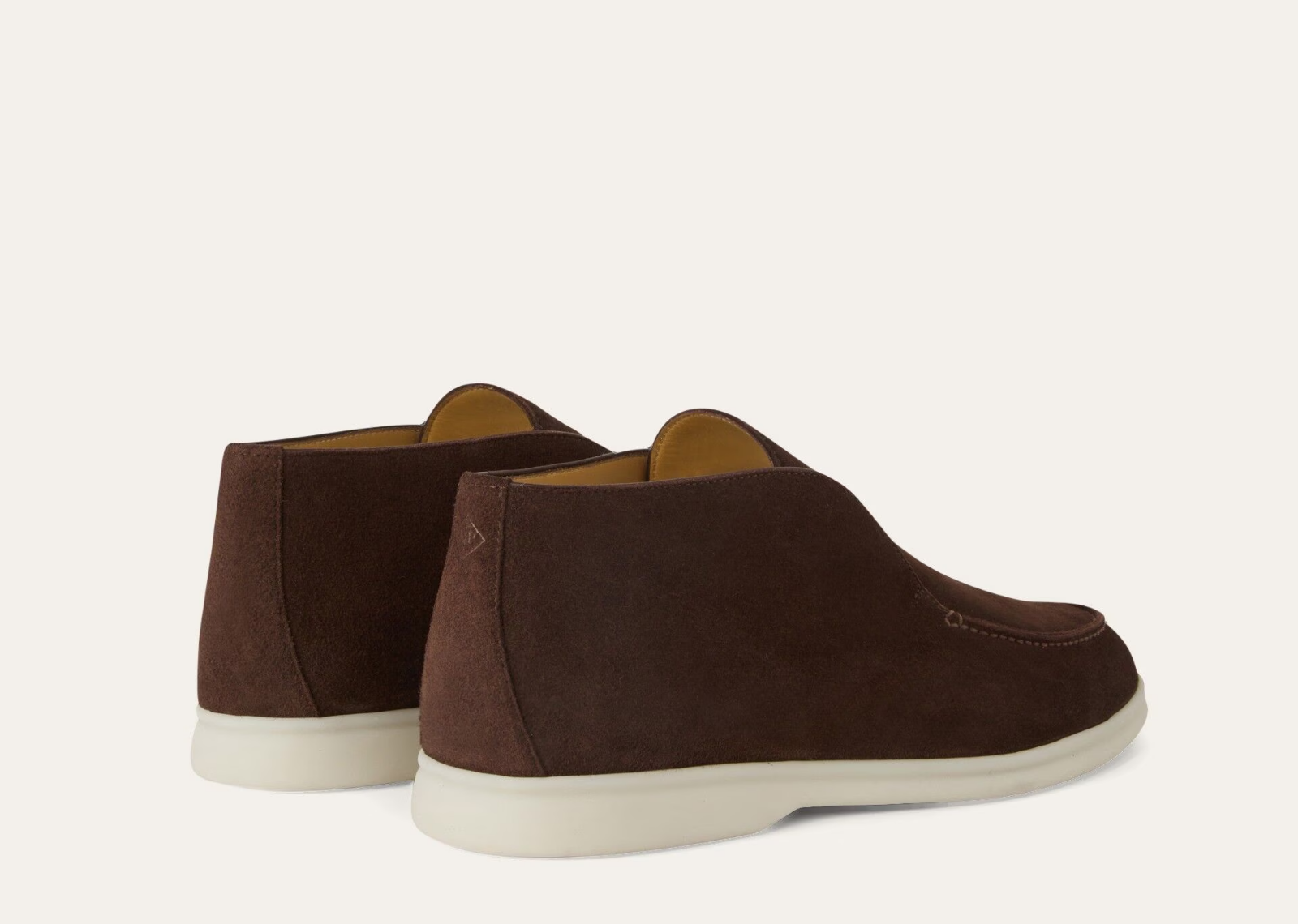 Loro Piana Open Walk Ankle Boot Suede Chocolate - görsel 3