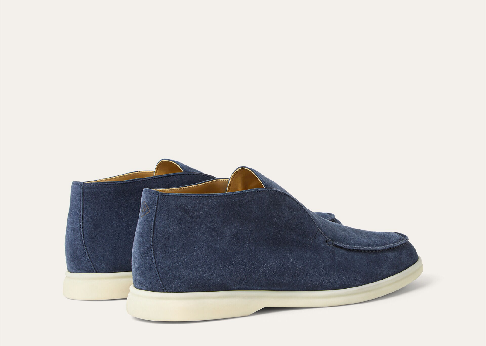 Loro Piana Open Walk Ankle Boot Suede Dark Deep Sea - görsel 3
