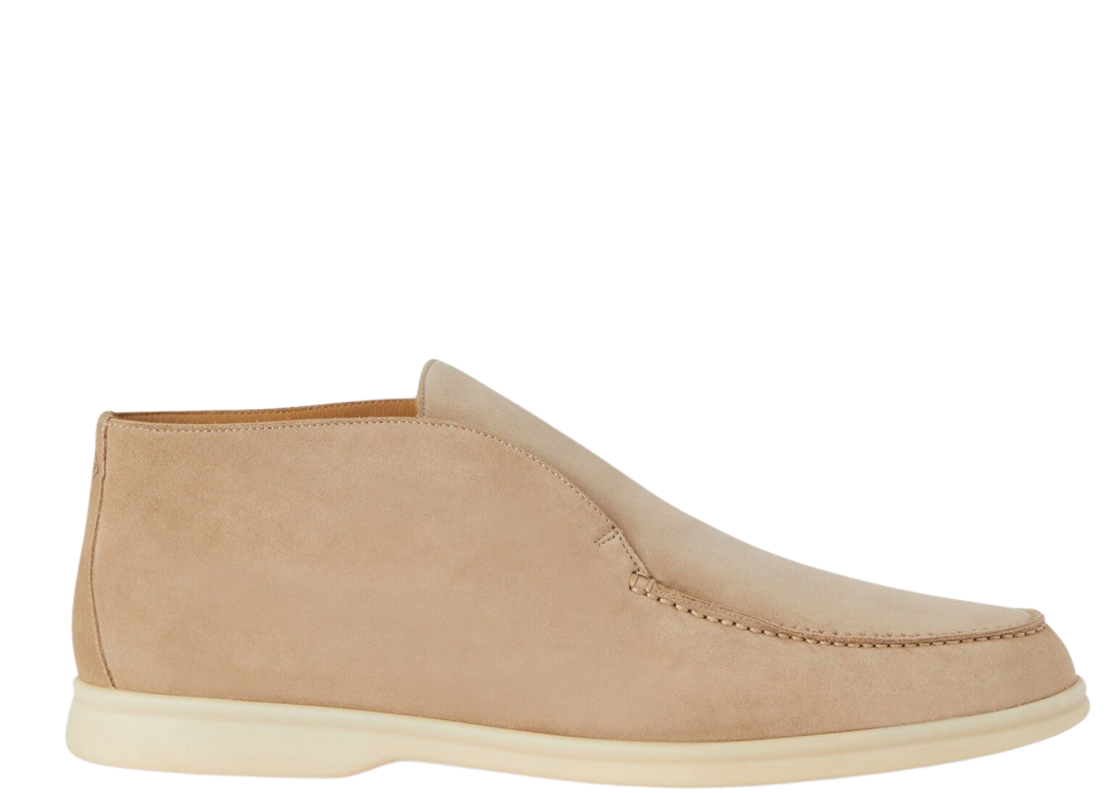 Loro Piana Open Walk Ankle Boot Suede Sandstone
