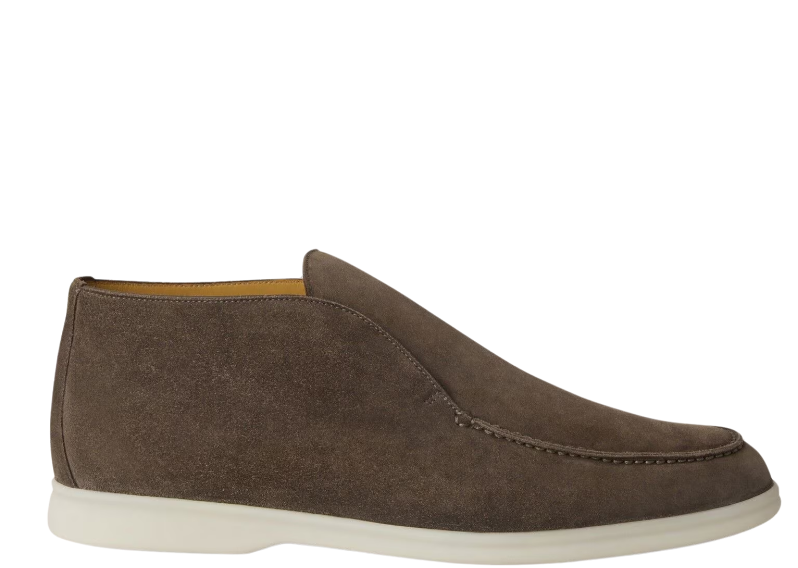 Loro Piana Open Walk Ankle Boot Suede Warm Gray