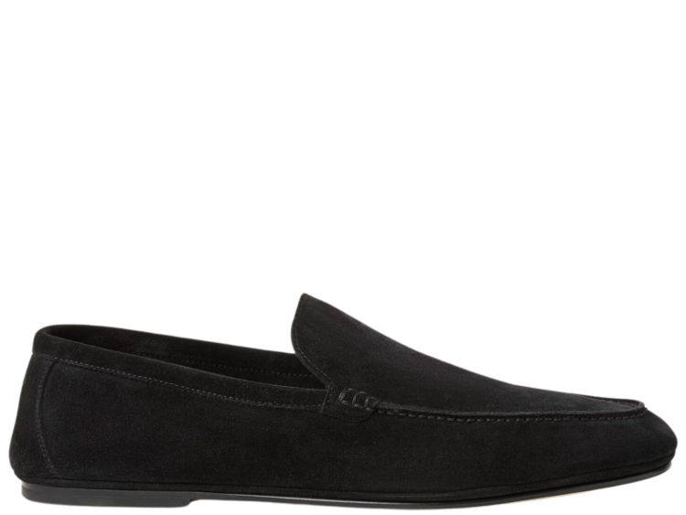 Loro Piana Summer Anton Walk Loafer Suede Black