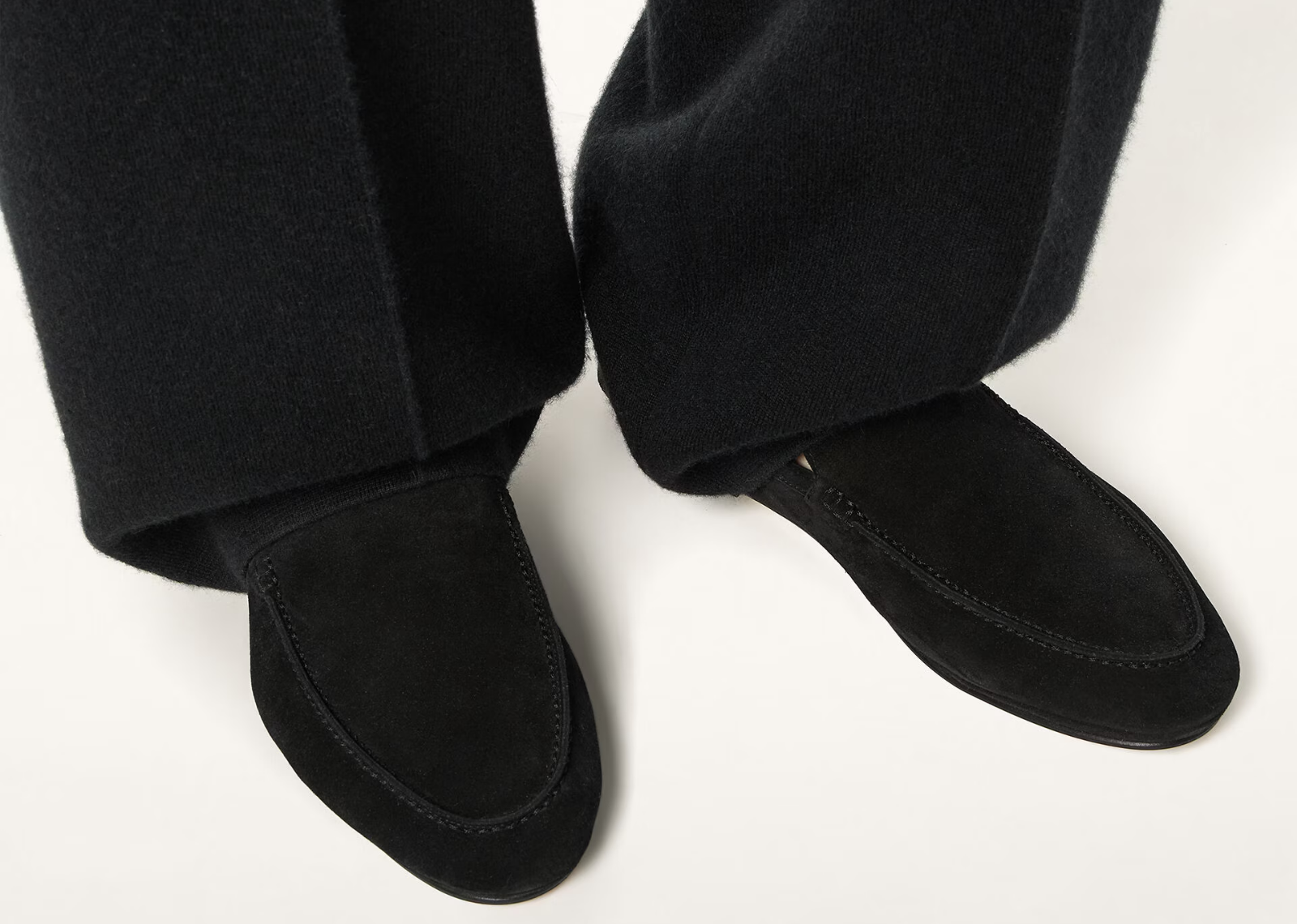 Loro Piana Summer Anton Walk Loafer Suede Black - görsel 5