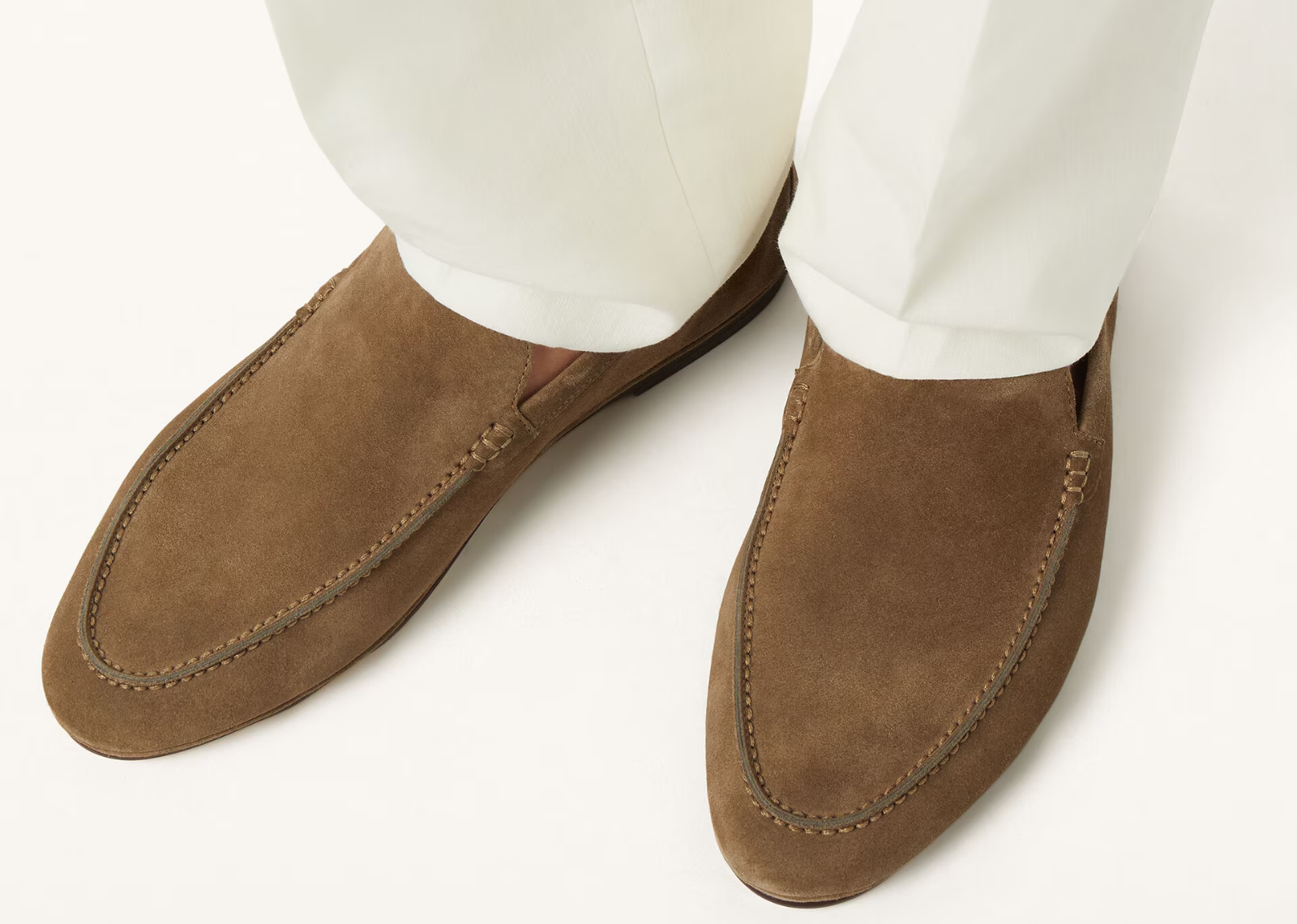Loro Piana Summer Anton Walk Loafer Suede Multicolor - görsel 5