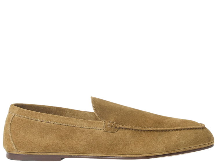 Loro Piana Summer Anton Walk Loafer Suede Savana Bark