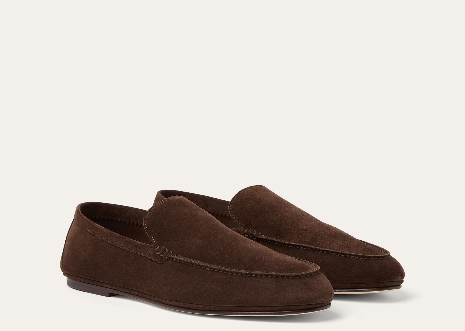 Loro Piana Summer Anton Walk Loafer Suede Terra - görsel 2
