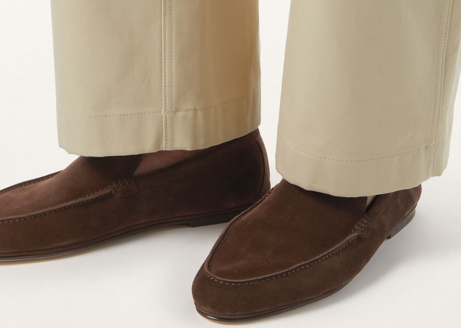 Loro Piana Summer Anton Walk Loafer Suede Terra - görsel 5