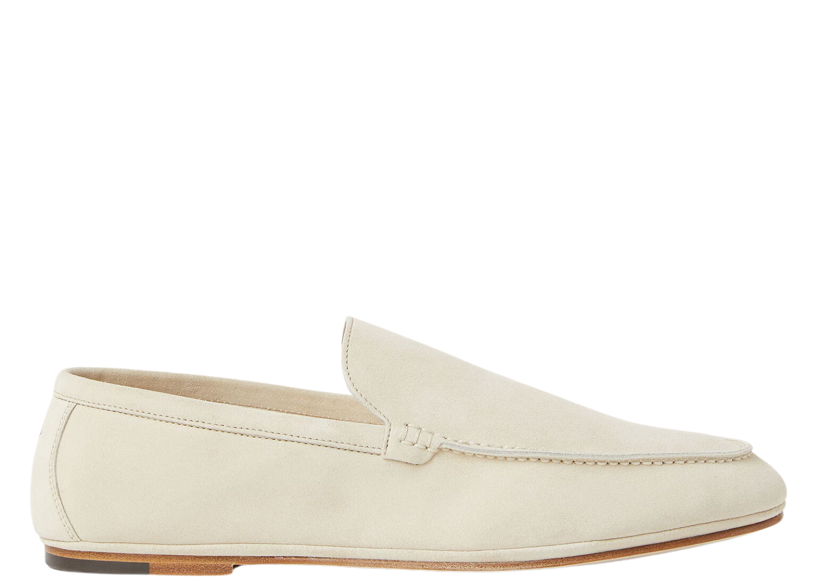 Loro Piana Summer Anton Walk Loafer Suede Yogurt