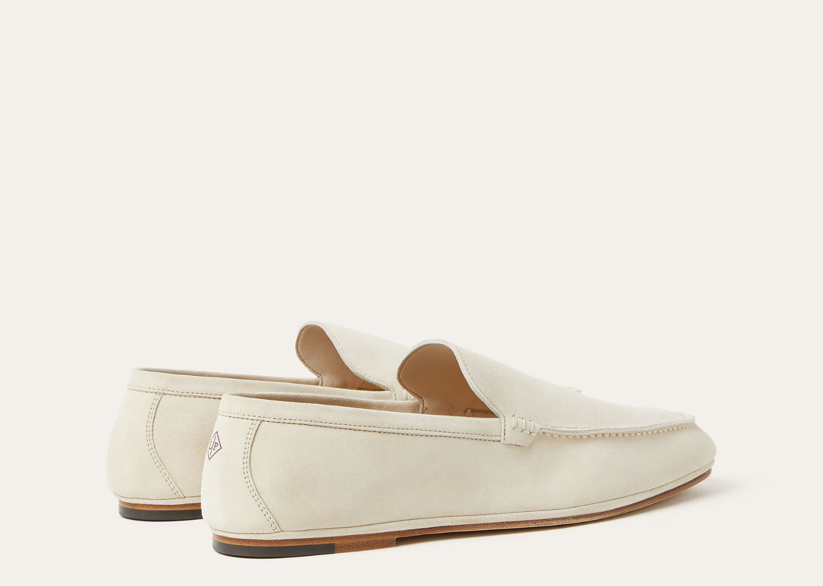 Loro Piana Summer Anton Walk Loafer Suede Yogurt - görsel 3