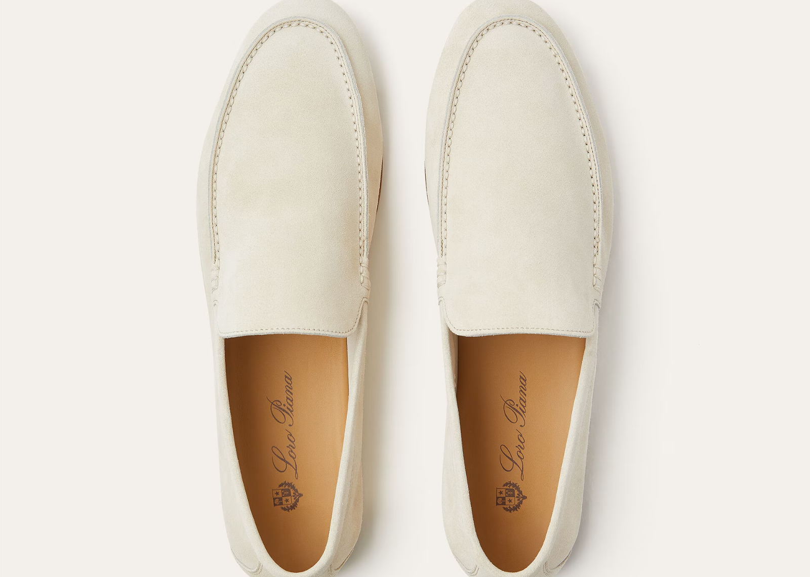Loro Piana Summer Anton Walk Loafer Suede Yogurt - görsel 5