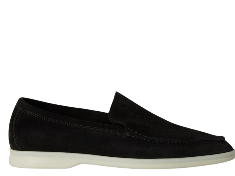 Loro Piana Summer Walk Loafer Suede Black