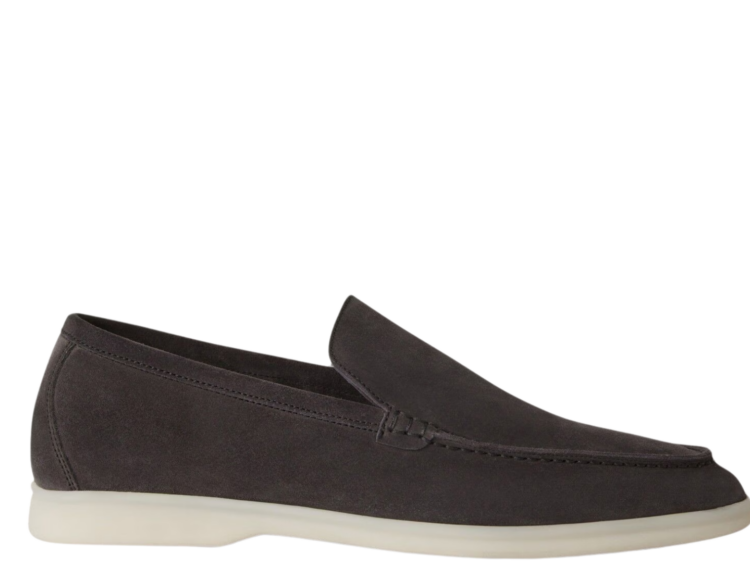 Loro Piana Summer Walk Loafer Suede Caviar