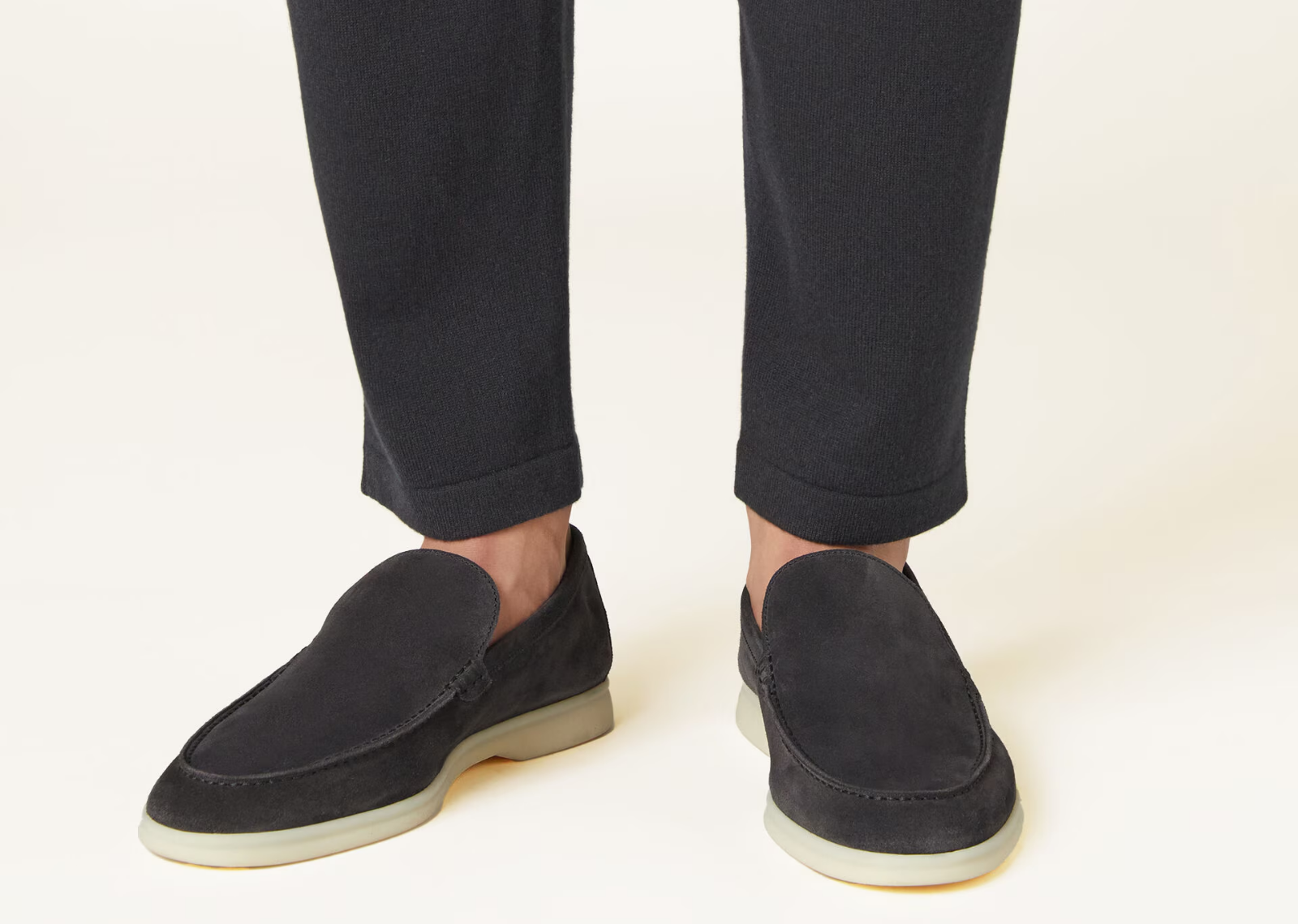 Loro Piana Summer Walk Loafer Suede Caviar - görsel 5