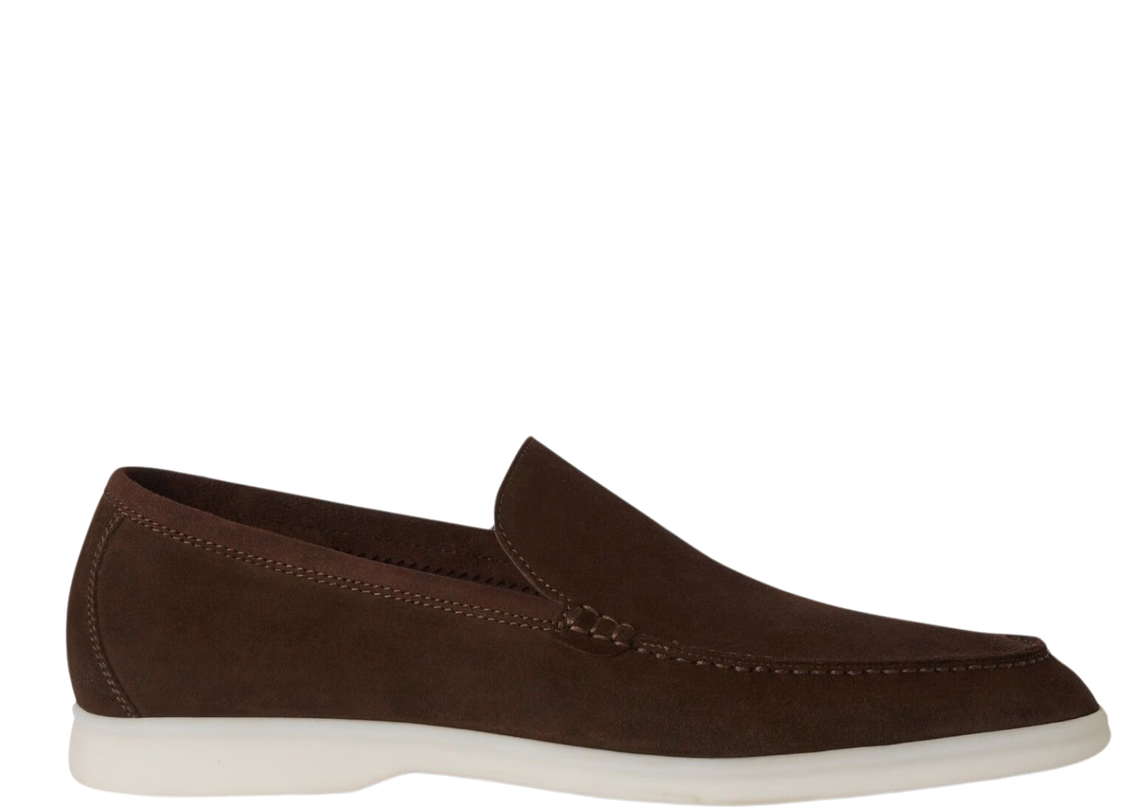 Loro Piana Summer Walk Loafer Suede Chocolate