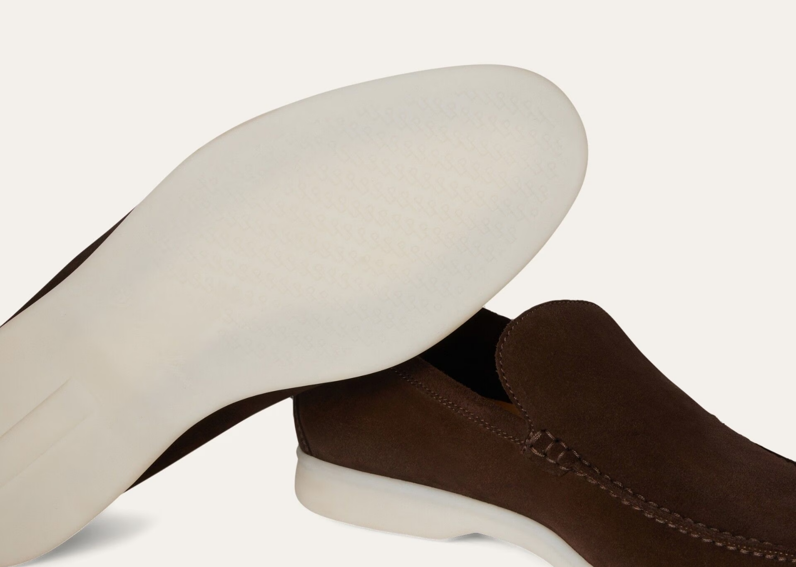 Loro Piana Summer Walk Loafer Suede Chocolate - görsel 4