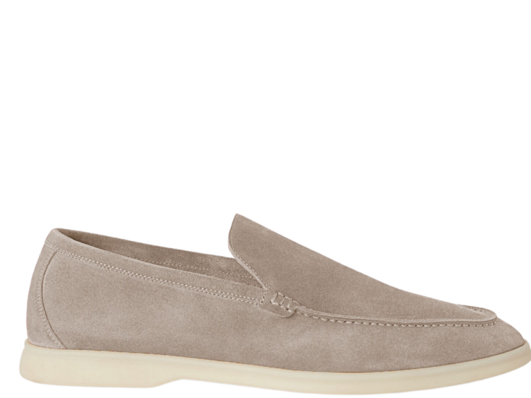 Loro Piana Summer Walk Loafer Suede Classic Beige