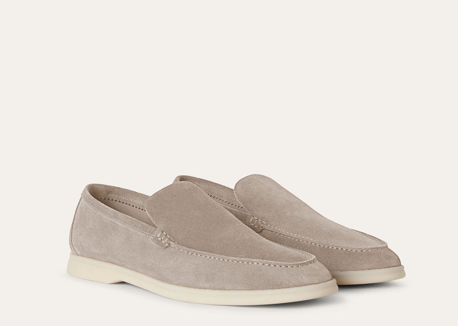 Loro Piana Summer Walk Loafer Suede Classic Beige - görsel 2