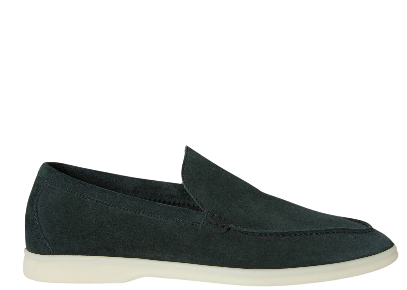 Loro Piana Summer Walk Loafer Suede Dark Green